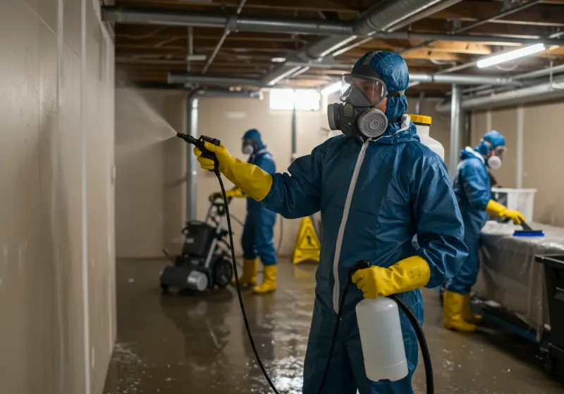 Basement Sanitization and Antimicrobial Treatment process in Arrochar, NY